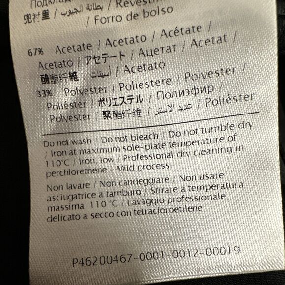 Valentino Spa Red Valentino Capri Pants Wide Leg  Sz 42 /6 US Black Quiet Luxury - Picture 10 of 16